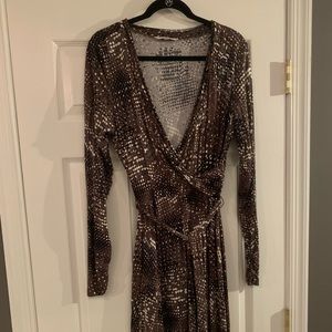 Cabi XL faux wrap dress